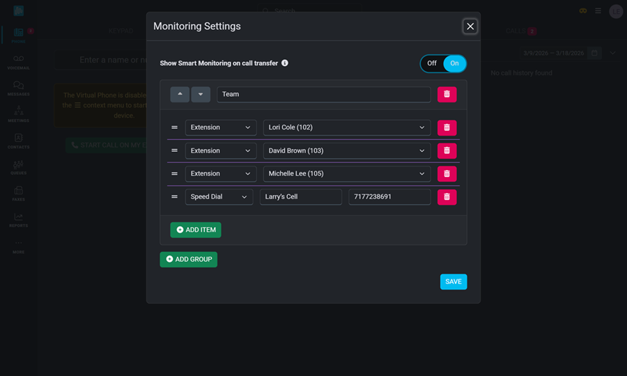 Config SM
